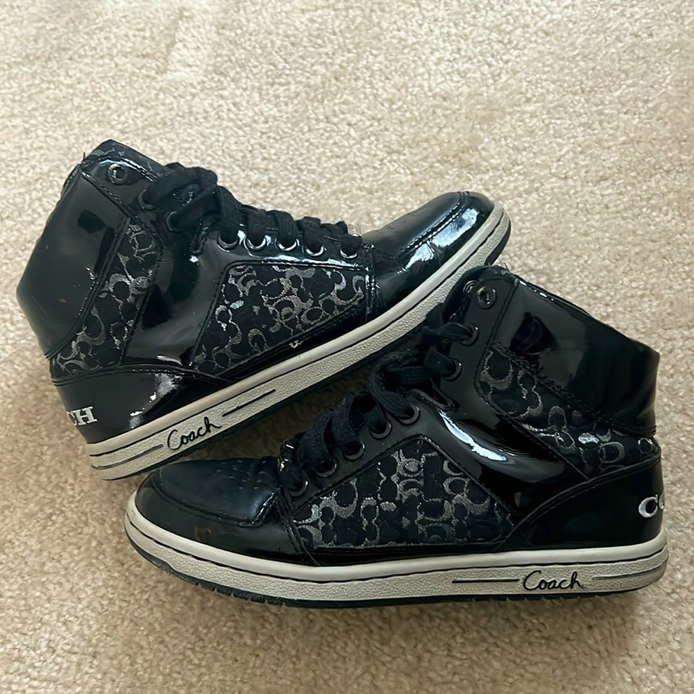 Coach Black High-Top Sneakers for Women